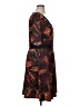 Isabel + Alice Print Brown Casual Dress Size 1X - photo 4