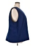 Enlo Blue Sleeveless Blouse Size 24 - photo 4
