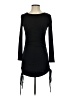 Unbranded Solid Black Casual Dress Size S - photo 1