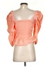 Zara Orange Short Sleeve Blouse Size S - photo 2