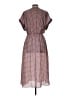 Max Studio 100% Polyester Print Brown Casual Dress Size L - photo 2