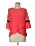 I.N. Studio Red 3/4 Sleeve Top Size L (petite) - photo 1