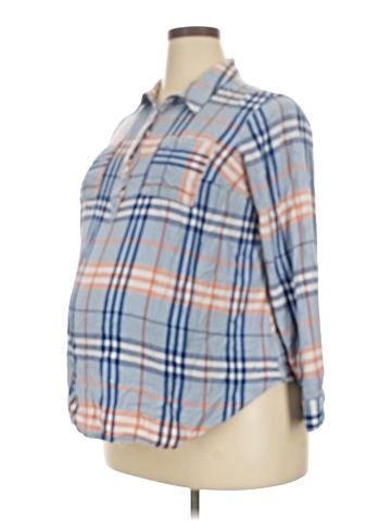 Isabel Maternity 3/4 Sleeve Button-Down Shirt (view 1)