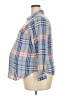 Isabel Maternity 100% Rayon Plaid Blue 3/4 Sleeve Button-Down Shirt Size XXL Maternity - photo 5