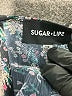 Sugar Lips 100% Polyester Floral Black Romper Size XS - photo 4
