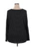 Fred David Polka Dots Black Long Sleeve Blouse Size 2X - photo 2