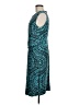 Unbranded Graphic Teal Cocktail Dress Size M (estimated) - photo 5
