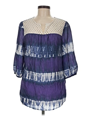 Calypso St. Barth For Target 3/4 Sleeve Silk Top (view 1)