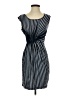Max Studio Stripes Gray Casual Dress Size XS - photo 1