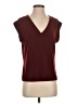 Express Burgundy Short Sleeve Top Size S - photo 1