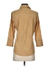 J. McLaughlin Tweed Gold 3/4 Sleeve Blouse Size S - photo 2