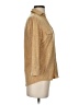 J. McLaughlin Tweed Gold 3/4 Sleeve Blouse Size S - photo 4