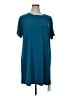 MICHAEL Michael Kors Solid Teal Casual Dress Size 1X - photo 1