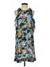 Assorted Brands 100% Polyester Floral Blue Casual Dress Size S - photo 1
