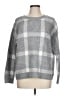 Anne Klein Plaid Gray Pullover Sweater Size L - photo 1