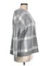 Anne Klein Plaid Gray Pullover Sweater Size L - photo 4