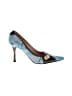 Casadei Paisley Blue Heels Size 6 - photo 1