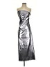Miss Love 100% Polyester Metallic Silver Cocktail Dress Size S - photo 1