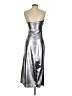 Miss Love 100% Polyester Metallic Silver Cocktail Dress Size S - photo 2