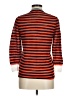 J.Crew Stripes Orange 3/4 Sleeve Top Size M - photo 2