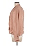 Mason 100% Silk Tan Long Sleeve Silk Top Size 8 - photo 5