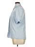 Assorted Brands Stripes Blue Short Sleeve Blouse Size XL - photo 5