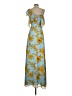 Jay Godfrey 100% Polyester Tropical Blue Casual Dress Size 2 - photo 2