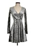 Forever 21 Metallic Silver Cocktail Dress Size S - photo 1