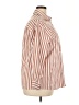 Unbranded Stripes Orange 3/4 Sleeve Button-Down Shirt Size XXL - photo 4