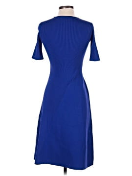 ferragamo blue dress SALVATORE FERRAGAMO Size XS Navy Viscose Blend Asymmetrical Mini Dress   Sui Generis Designer Consignment