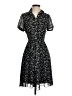 Connected Apparel 100% Polyester Black Casual Dress Size 4 (petite) - photo 1