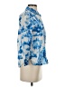 Zara Tie-dye Blue 3/4 Sleeve Blouse Size S - photo 4