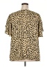 Vince Camuto 100% Polyester Animal Print Gold Short Sleeve Blouse Size 3X - photo 2