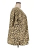 Vince Camuto 100% Polyester Animal Print Gold Short Sleeve Blouse Size 3X - photo 4