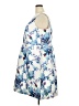 Talbots 100% Polyester Print Blue Cocktail Dress Size 20 - photo 5