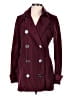 Burberry Brit 100% Polyester Burgundy Coat Size M - photo 1
