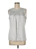 New York Studio Silver Sleeveless Blouse Size 8 - photo 1
