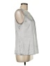 New York Studio Silver Sleeveless Blouse Size 8 - photo 4