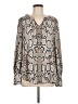 CAbi 100% Polyester Ivory Long Sleeve Blouse Size M - photo 1
