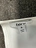 Bar III 100% Polyester Ivory White Short Sleeve Top Size XL - photo 7