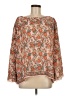 Max Studio 100% Polyester Orange 3/4 Sleeve Blouse Size M - photo 1