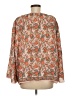 Max Studio 100% Polyester Orange 3/4 Sleeve Blouse Size M - photo 2