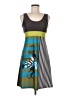 Assorted Brands Graphic Gray Black Casual Dress One size - photo 1