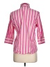 George Stripes Pink 3/4 Sleeve Button-Down Shirt Size L - photo 2