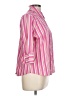 George Stripes Pink 3/4 Sleeve Button-Down Shirt Size L - photo 4