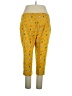Izod Golf Print Yellow Casual Pants Size 16 - photo 2
