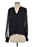 Evereve 100% Polyester Black Long Sleeve Blouse Size S - photo 1