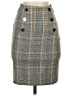 H&M Plaid Gray Casual Skirt Size 0 - photo 1