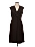 Chaps Solid Brown Casual Dress Size L - photo 1