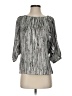 Anne Klein 100% Polyester Metallic Silver 3/4 Sleeve Blouse Size S (petite) - photo 1